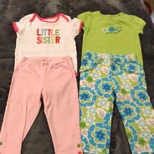 Two Onsie & Pant Set - Carter’s 18 Months